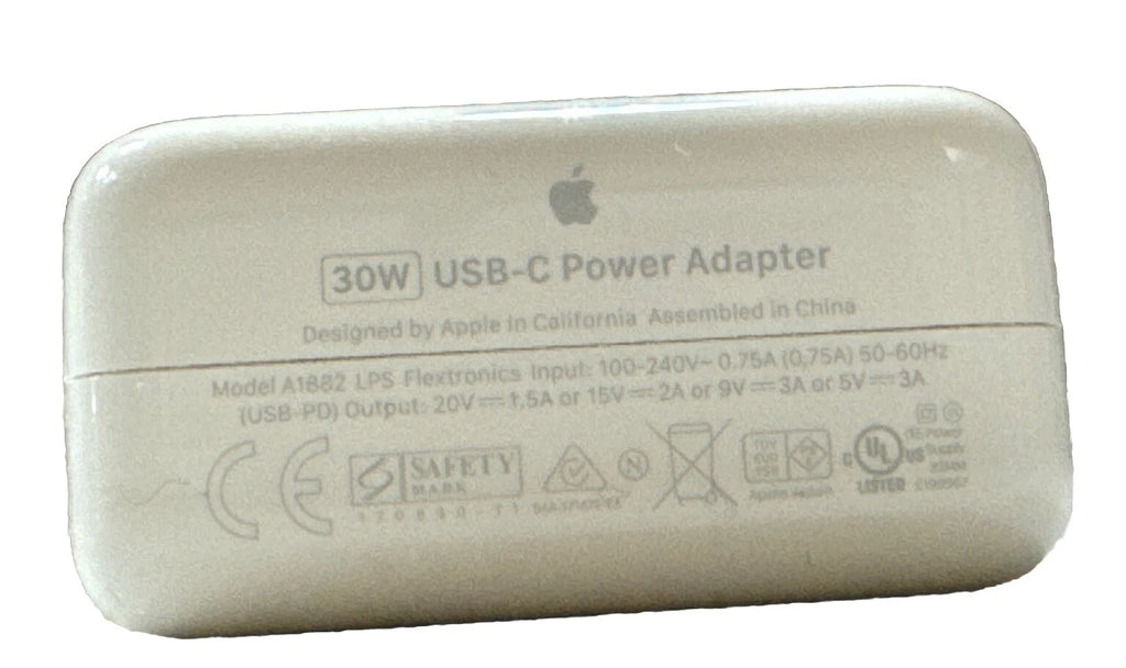 Adaptador de Corriente USB-C de 30W Apple - Carga Segura y Rápida