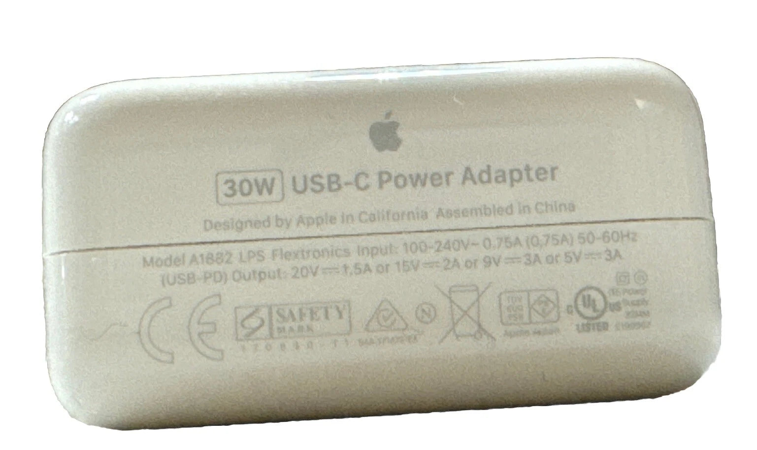 Adaptador de Corriente USB-C de 30W Apple - Carga Segura y Rápida